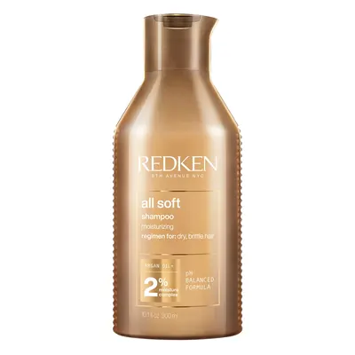 A tied FEMMENORDIC's choice in the Redken All Soft vs All Soft Mega Curls comparison, Redken All Soft Shampoo