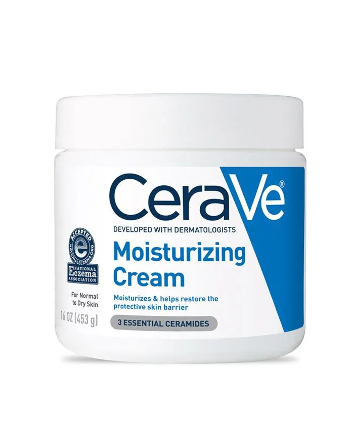 A tied FEMMENORDIC's choice in the CeraVe vs La Roche Posay body moisturizer comparison, the CeraVe Moisturizing Cream.