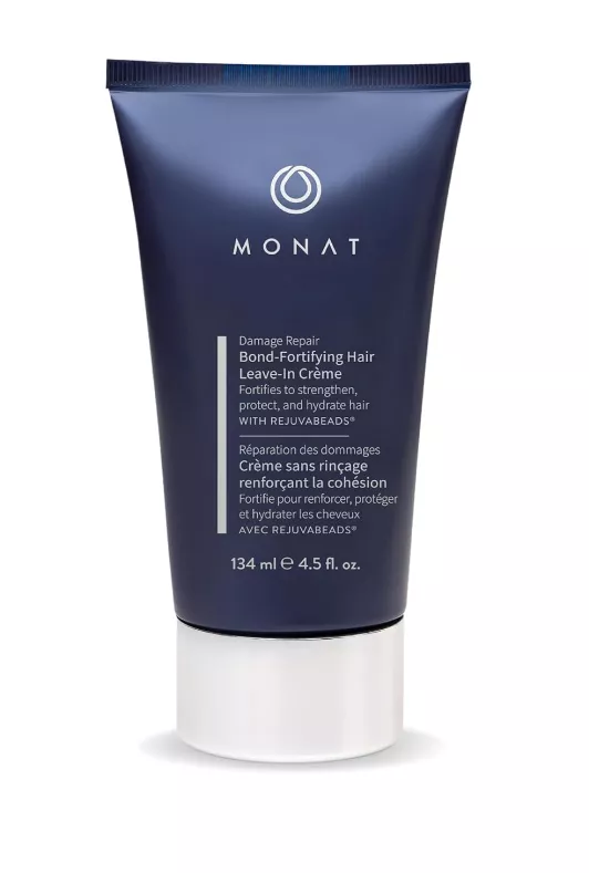 FemmeNordic's choice in the Monat Vs Aveda comparison, the  Damage Repair Bond-Fortifying Hair Leave-In Crème by Monat