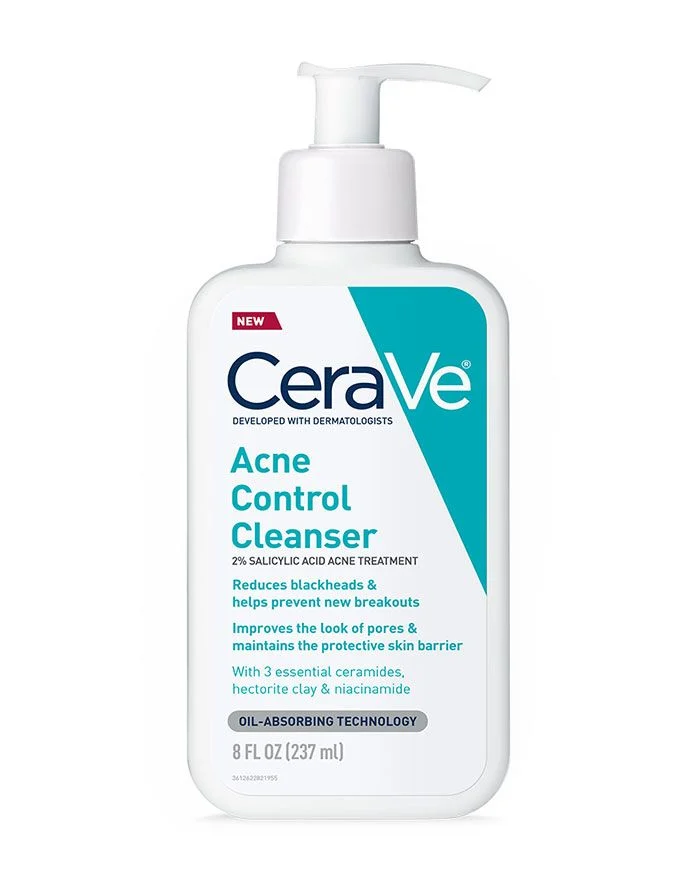 FEMMENORDIC's choice in the CeraVe Renewing SA Cleanser vs CeraVe Acne Control Cleanser, the CeraVe Acne Control Cleanser