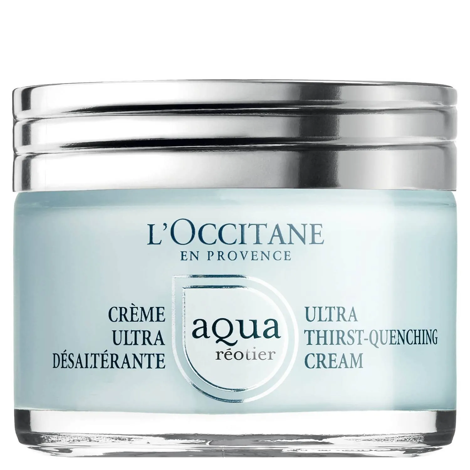 Aqua Reotier Ultra Thirst-Quenching Cream by L'Occitane, the best comforting French face cream.