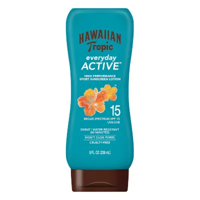 FEMMENORDIC's choice in the Hawaiian Tropic vs Banana Boat sunscreen comparison, the Hawaiian Tropic Everyday Active Sunscreen Lotion