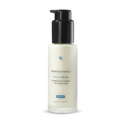 Face Cream by SkinCeuticals, a lightweight moisturiser that hydrates and leaves skin looking more radiant.