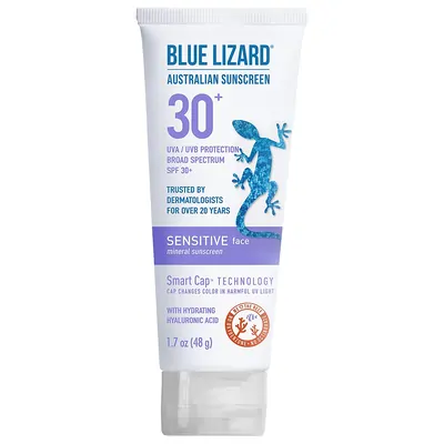 FEMMENORDIC's choice in the Blue Lizard Face Sunscreen vs Sensitive Face Sunscreen comparison, the Blue Lizard Sensitive Face Sunscreen