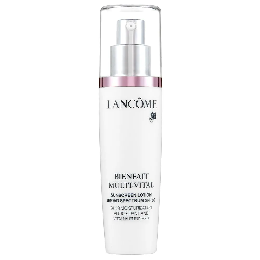 Bienfait Multi-Vital Sunscreen Lotion by Lancome, the best French moisturising sunscreen.