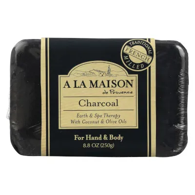 Charcoal Bar Soap by A La Maison de Provence, a fantastic French bar soap for oily skin.