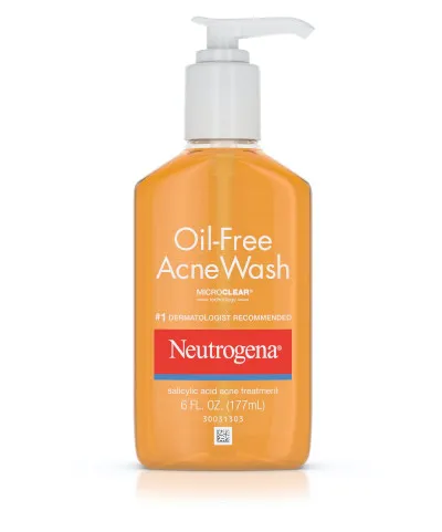 Oil-Free Acne Face Wash Facial Cleanser by Neutrogena, a powerful acne treatment and cleanser combined.