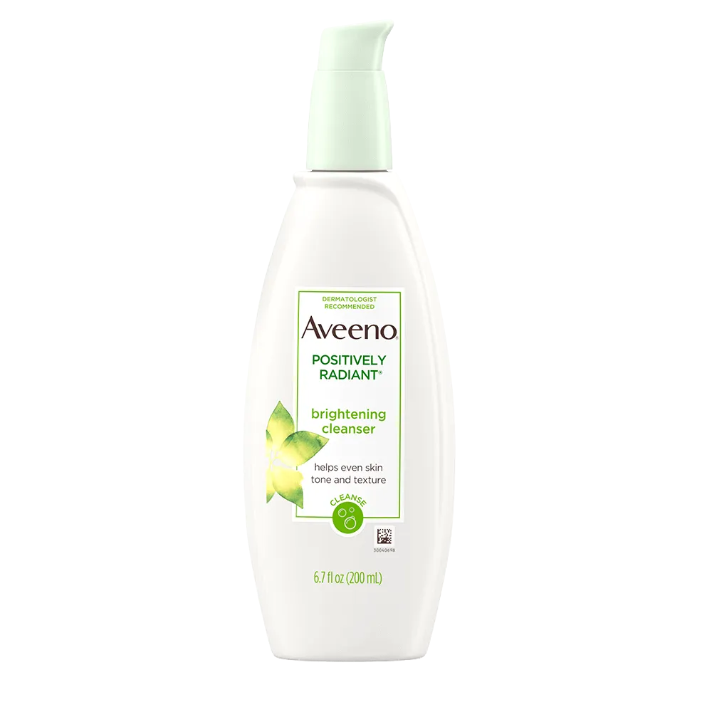 FEMMENORDIC's choice in Aveeno Positively Radiant vs Clear Complexion moisturizer comparison, Positively Radiant Brightening Cleanser by Aveeno