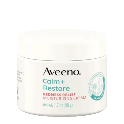 FEMMENORDIC's choice in Aveeno Calm and Restore vs Ultra Calming moisturizer comparison, Aveeno Calm + Restore Redness Relief Moisturizing Cream