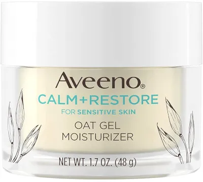 FEMMENORDIC's choice in the Aveeno vs Neutrogena moisturizer comparison, the Aveeno Calm+Restore Oat Gel Moisturizer