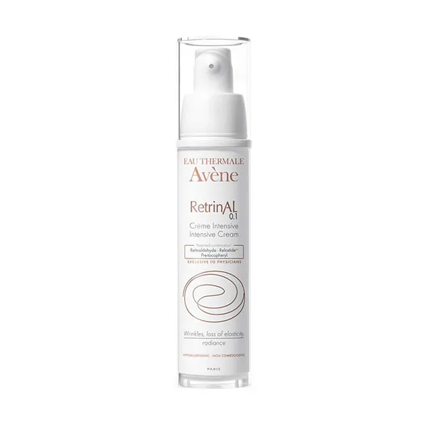 Retrinal Intensive Cream by Avene, the best retinaldehyde cream for facial skin, available in the USA.