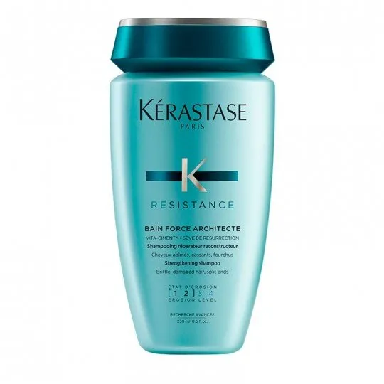 A tied FEMMENORDIC's choice in the Redken vs Kerastase comparison, the Kerastase Resistance Shampoo.