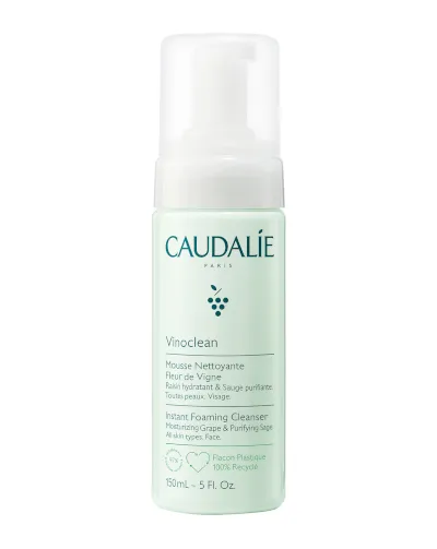 Instant Foaming Cleanser by Caudalie, one of the best French cleansers for all skin types and one of the most quintessentially French pharmacy products.