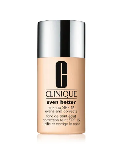 Even Better Makeup SPF15 by Clinique, a dermatologist-developed foundation that visibly reduces dark spots in 12 weeks.