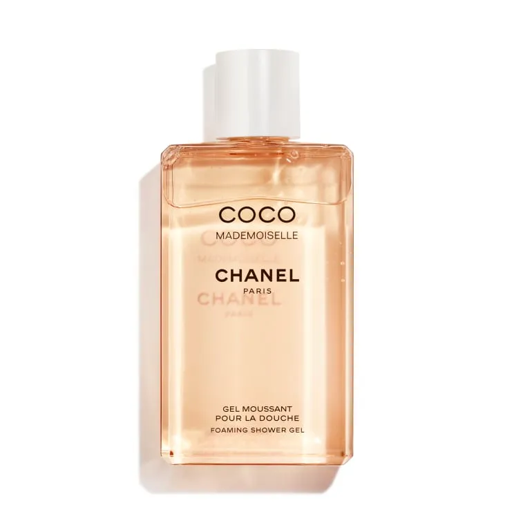 Coco Mademoiselle Foaming Shower Gel by Chanel, arguably the best French shower gel.
