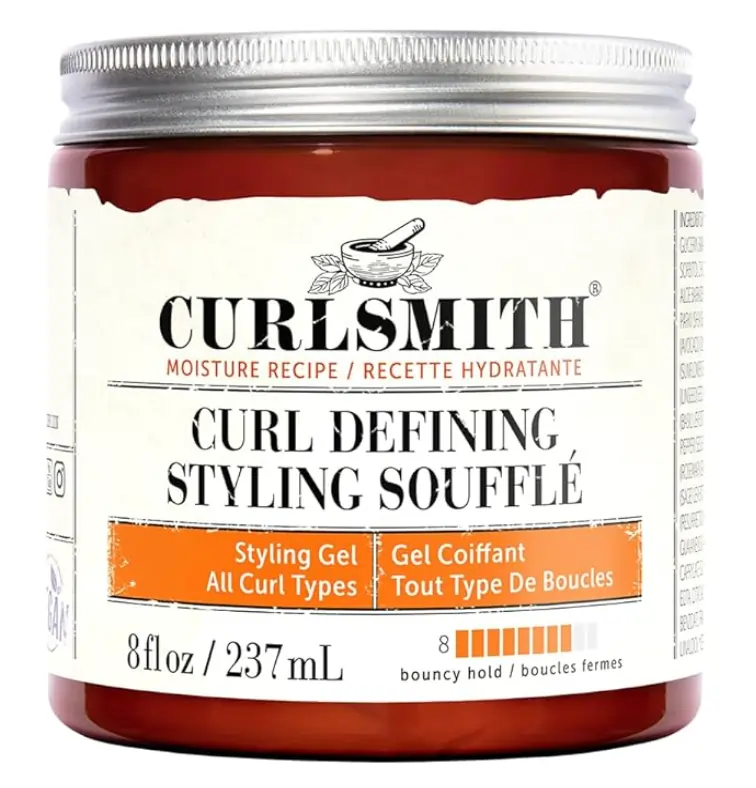 A tied FEMMENORDIC's choice in the Curlsmith vs Bounce Curl comparison, Curlsmith Curl Defining Style Souffle
