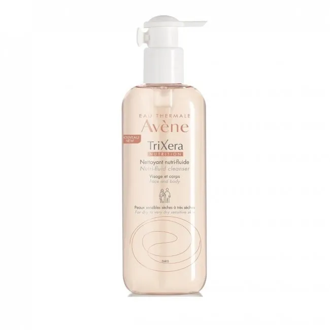 Trixera Nutrition Nutri-Fluid Cleanser by Avene, one of the best French pharmacy body washes.