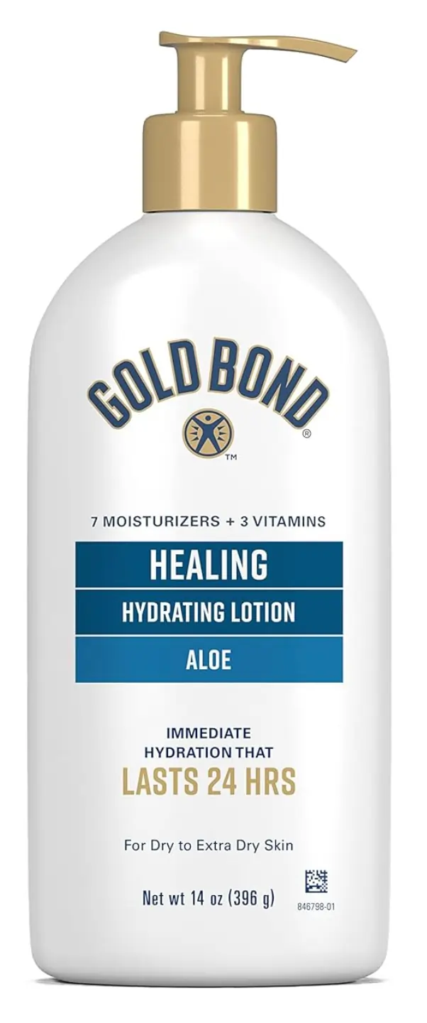 FEMMENORDIC's choice in the Gold Bond vs Aquaphor comparison, Gold Bond Healing Hydrating Lotion