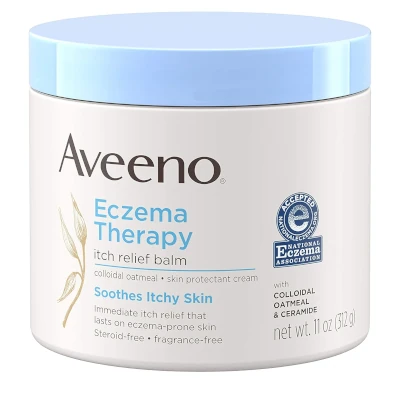 FEMMENORDIC's choice in the Aveeno vs CeraVe for eczema comparison, the Aveeno Eczema Therapy Itch Relief Balm