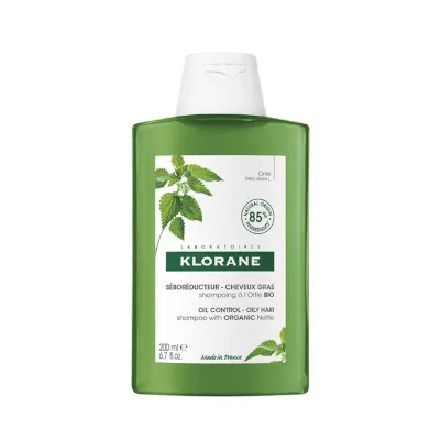 Shampoo With Nettle by Klorane, the best French shampoo for oily hair types.