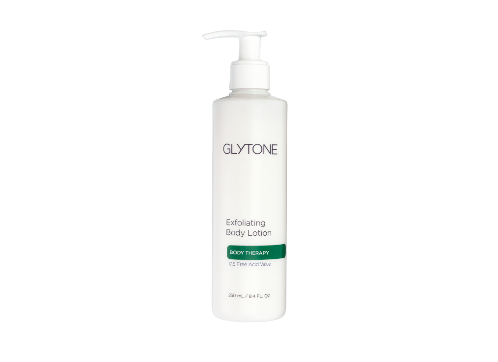 Exfoliating Body Lotion by Glytone, glycolic acid lotion to smooth skin..