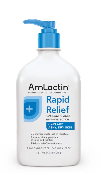 Rapid Relief Lotion by AmLactin, uncover visibly soft, youthful-looking skin.